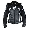 Qualifier II Ladies Leather Jacket Black White