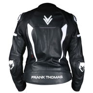 Qualifier II Ladies Leather Jacket Black White