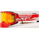 Goggle Focus Snow Red Grey - Red Mirror Amber Lens