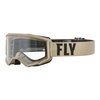 Fly Fly Goggle Focus Youth Khaki Brown - Clear Lens - Thumbnail 1
