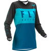 Fly Fly F-16 Womens Jersey Aqua Dark Teal Black - Thumbnail 1