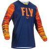 Fly Fly Kinetic Wave Jersey Navy Orange - Thumbnail 1