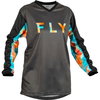 Fly Fly F-16 Women Jersey Grey Pink Blue - Thumbnail 1
