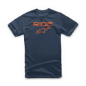 Kids Ride T-Shirt Navy Orange