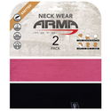 Seamless Neck Tube 2 Pack Pink Black