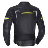 Raiden 3.0 Leather Jacket Black Fluo Yellow