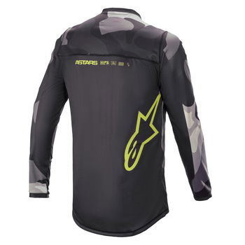 Alpinestars Racer Tactical Jersey Grey Camo Yellow Fluo Size: Mens UK - M