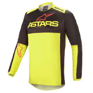 Fluid Tripple Jersey Black Yellow Fluo Bright Red