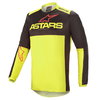 Alpinestars Fluid Tripple Jersey Black Yellow Flo Bright Red Size: Mens UK - M