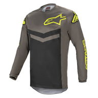 Fluid Speed Jersey Dark Grey Yellow Fluo
