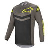 Alpinestars Fluid Speed Jersey Dark Grey Yellow Flo Size: Mens UK - M