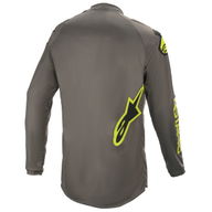 Fluid Speed Jersey Dark Grey Yellow Fluo