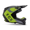 Fox Fox V1 Lean Helmet MX24 Grey Yellow - Thumbnail 2