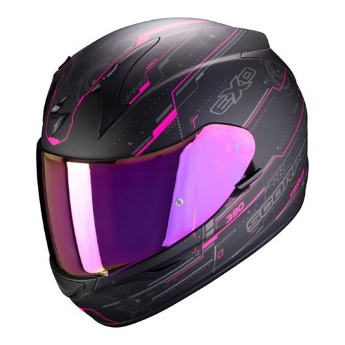 Scorpion EXO 390 Beat Helmet Black Pink