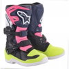 Alpinestars Alpinestars Tech 3S Kids Boots Black Dark Blue Pink Fluo - Thumbnail 1
