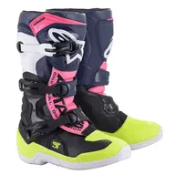 Tech 3S Youth Boots Black Dark Blue Pink Fluo