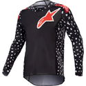 Racer North Youth Jersey Black Neon Red