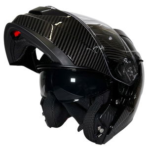 Frank Thomas DV24 Flip Front Helmet Carbon Gloss Black