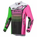 Racer Compass Youth Jersey Black Green Pink Fluo