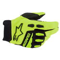 Full Bore Youth and Kids Gloves Yellow Fluo Black