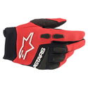 Full Bore Youth and Kids Gloves Bright Red Black