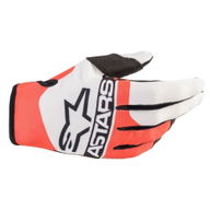Radar Gloves Off White Red Fluo Black