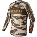 Racer Tactical Youth Jersey Military Sand Camo Tangerine