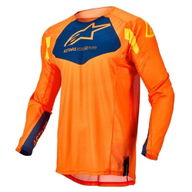 Racer Factory Youth Jersey Orange Dark Blue Warm Yellow