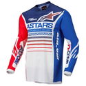 Racer Compass Jersey Off White Red Fluo Blue