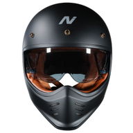 MX502 Moto Helmet Satin Black