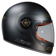 N535 Retro Helmet Satin Black