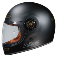 N535 Retro Helmet Satin Black