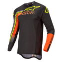 Supertech Blaze Jersey Black Orange Yellow Fluo