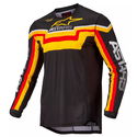 Techstar Quadro Jersey Black Yellow Tangerine