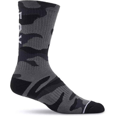 Fox Camo Crew Socks LFS24 Black Camouflage