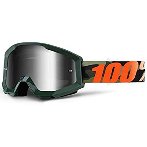 100% Strata Goggle Huntsitan Mirror Silver Lens