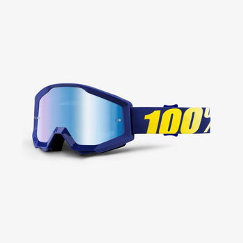 100% Strata Goggle Hope Mirror Blue Lens Mirror Blue Lens