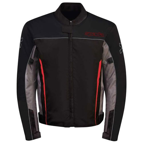 Spada Pace CE Waterproof Jacket Grey Black Red