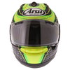 Arai RX7-V Crutchlow Yellow Full Face Motorcycle Helmet Front                                                                                                                                                                                                  