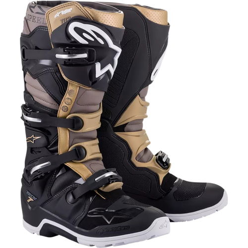 Alpinestars Tech 7 Enduro Drystar Boots Black Grey Gold