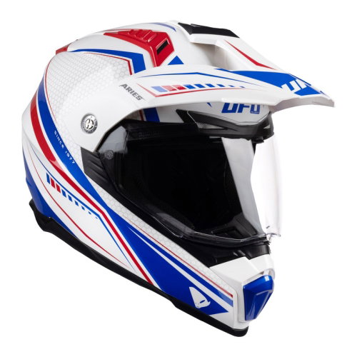 UFO UFO Aries Helmet White Red Blue