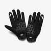 100% Brisker Gloves Fluo Orange Black Size: Mens - S