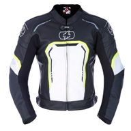 Strada Mens Sports Jacket Black White Fluo