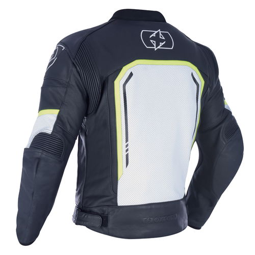 Oxford Products Strada MS Sports Jacket Black White Fluo Size: Mens UK - S