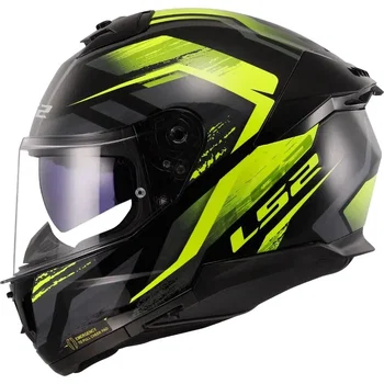 LS2 LS2 FF808 Stream II Helmet Fury Black Hi-Viz Yellow