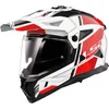 LS2 LS2 MX702 Pioneer II Helmet Hill White Red - Thumbnail 1