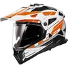 LS2 LS2 MX702 Pioneer II Helmet Namib White Orange - Thumbnail 1
