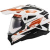 LS2 LS2 MX702 Pioneer II Helmet Namib White Orange - Thumbnail 2