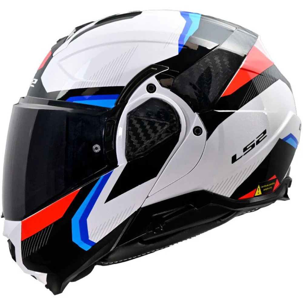 FF910 Advant II Helmet Triple White Blue Red