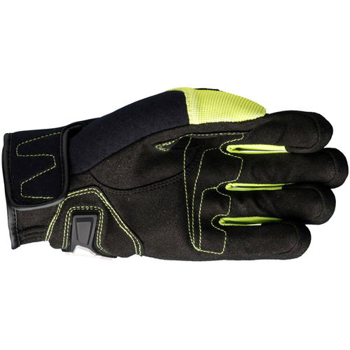 Five RS4 Gloves Black Flo Yellow Size: Mens - S